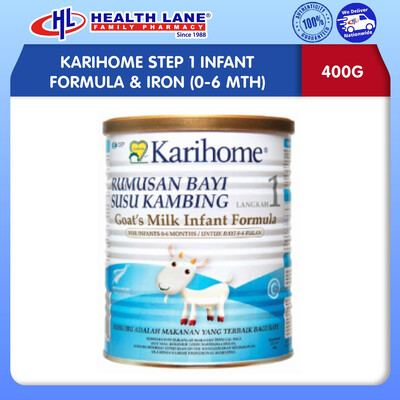 KARIHOME STEP 1 INFANT FORMULA & IRON (0-6 MTH) (400G)